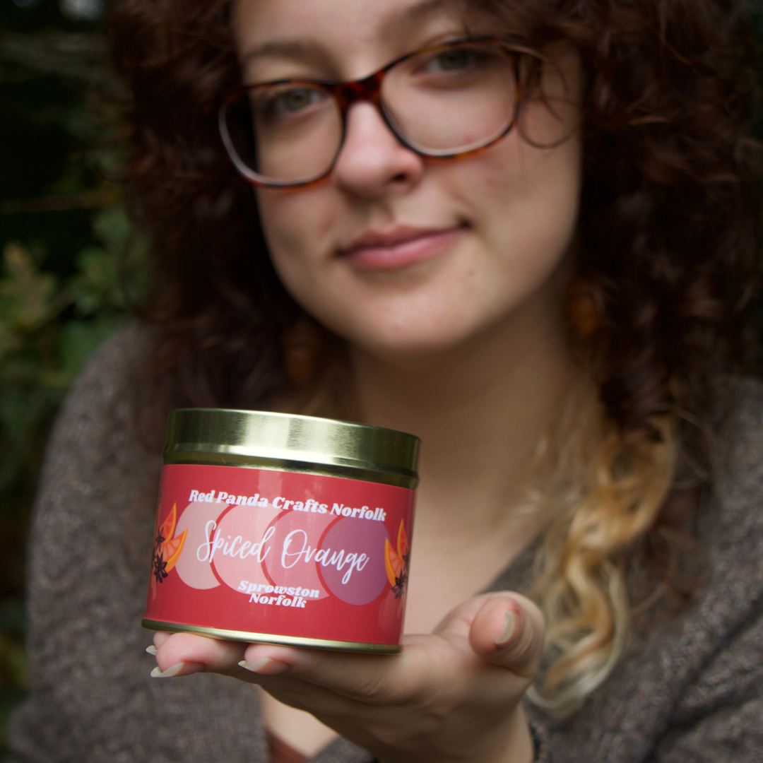 Spiced Orange - Big Gold Candle Tin - Christmas Special Edition