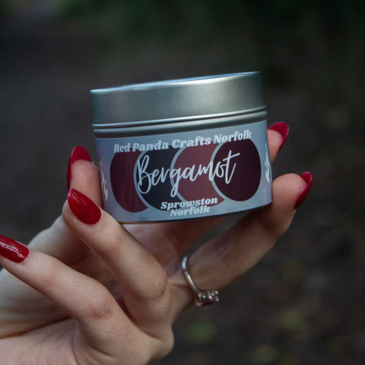 Bergamot Hand-poured & luxury Soy Candle Tin
