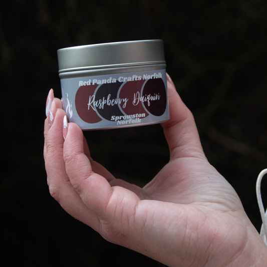 Raspberry Daiquiri Hand-poured & luxury Soy Candle Tin