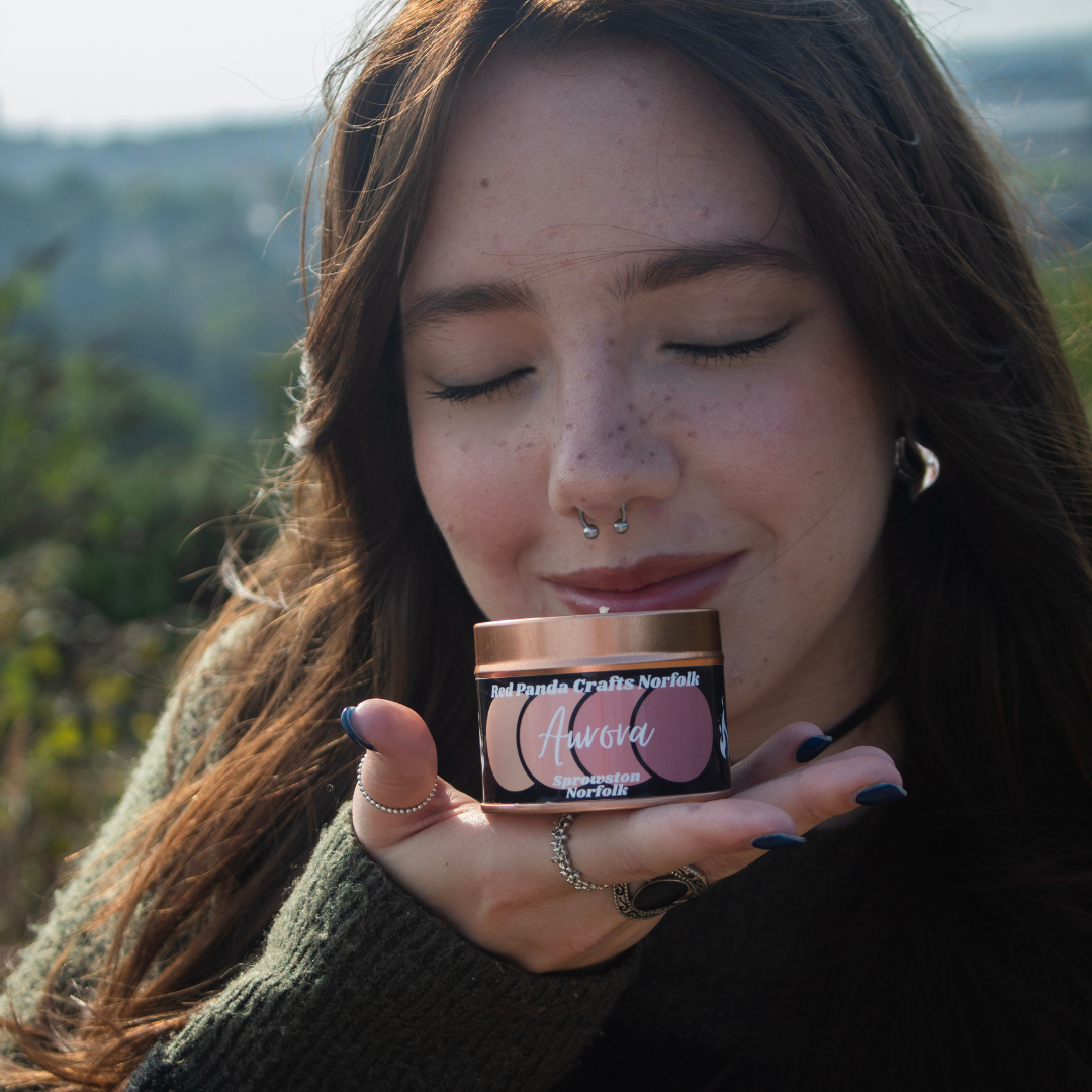 Aurora Hand-poured & luxury Soy Candle Tin