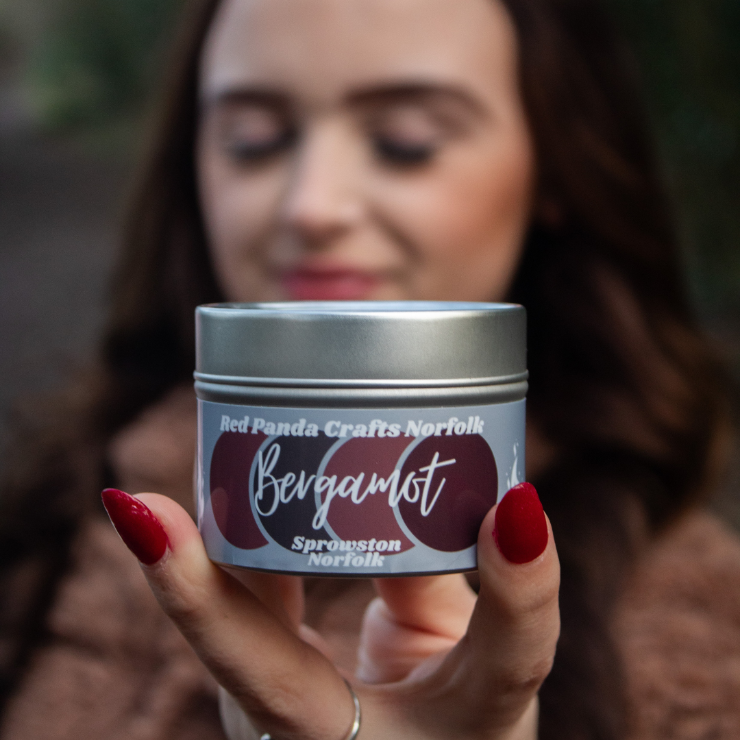 Bergamot Hand-poured & luxury Soy Candle Tin
