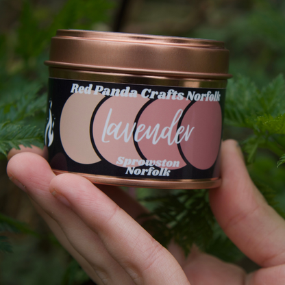Lavender Hand-poured & luxury Soy Candle Tin