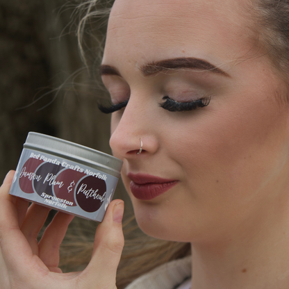 Damson Plum & Patchouli Hand-poured & luxury Soy Candle Tin