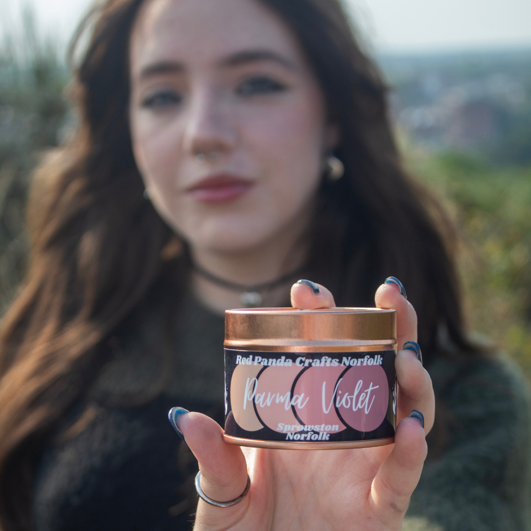 Parma Violet Hand-poured & luxury Soy Candle Tin