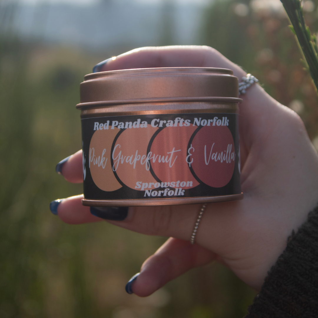 Pink Grapefruit & Vanilla Hand-poured & luxury Soy Candle