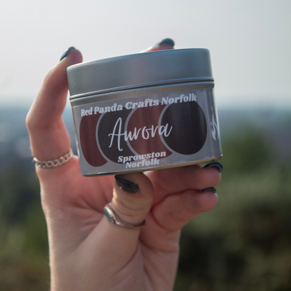 Aurora Hand-poured & luxury Soy Candle Tin