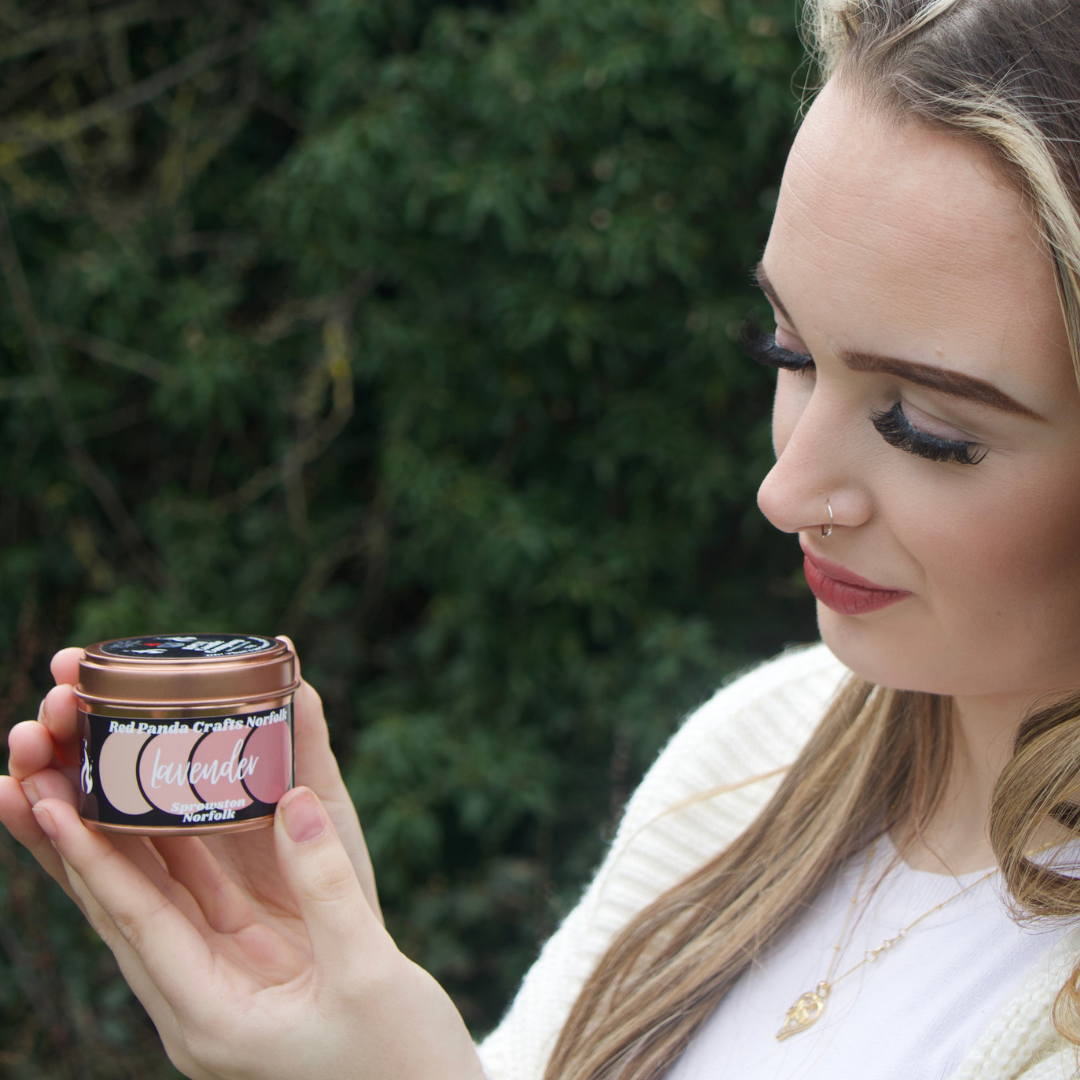 Lavender Hand-poured & luxury Soy Candle Tin