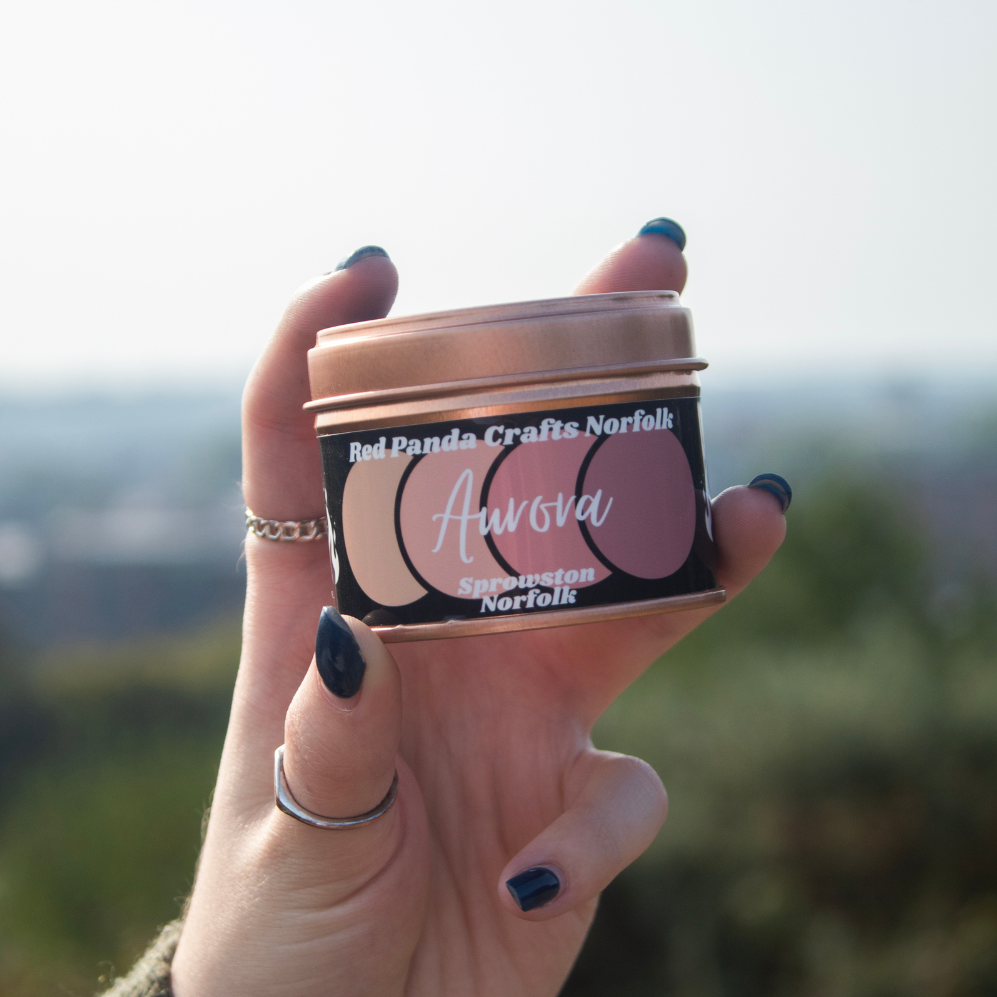 Aurora Hand-poured & luxury Soy Candle Tin