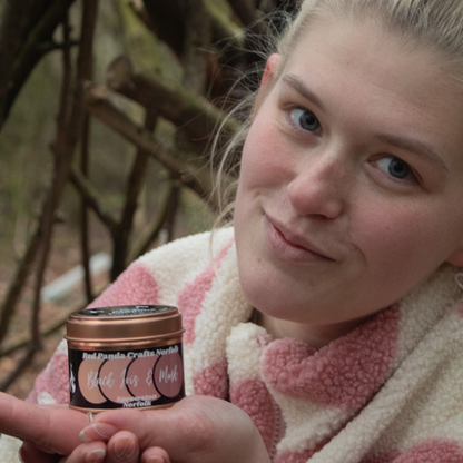 Black Iris & Musk Hand-poured & luxury Soy Candle Tin