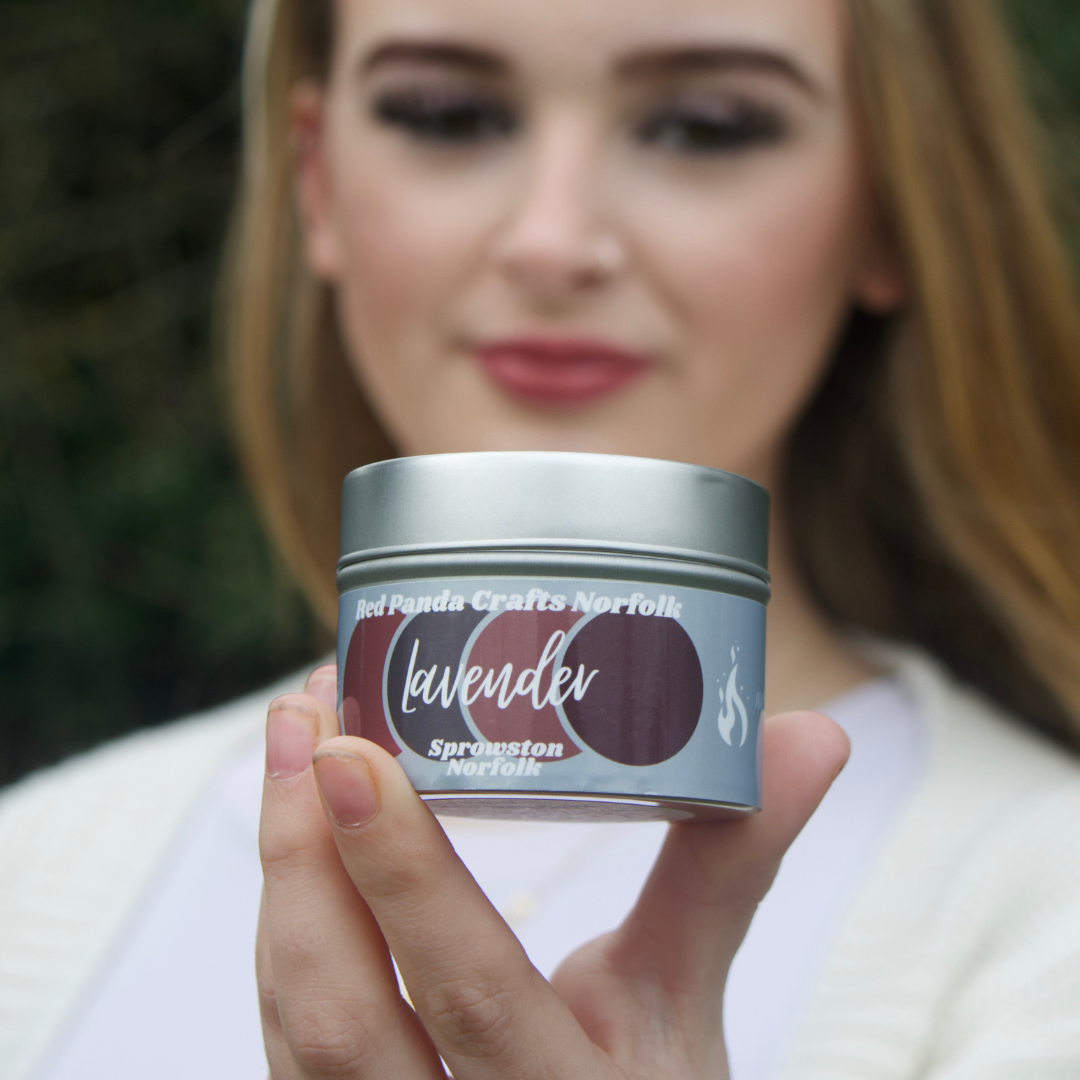 Lavender Hand-poured & luxury Soy Candle Tin