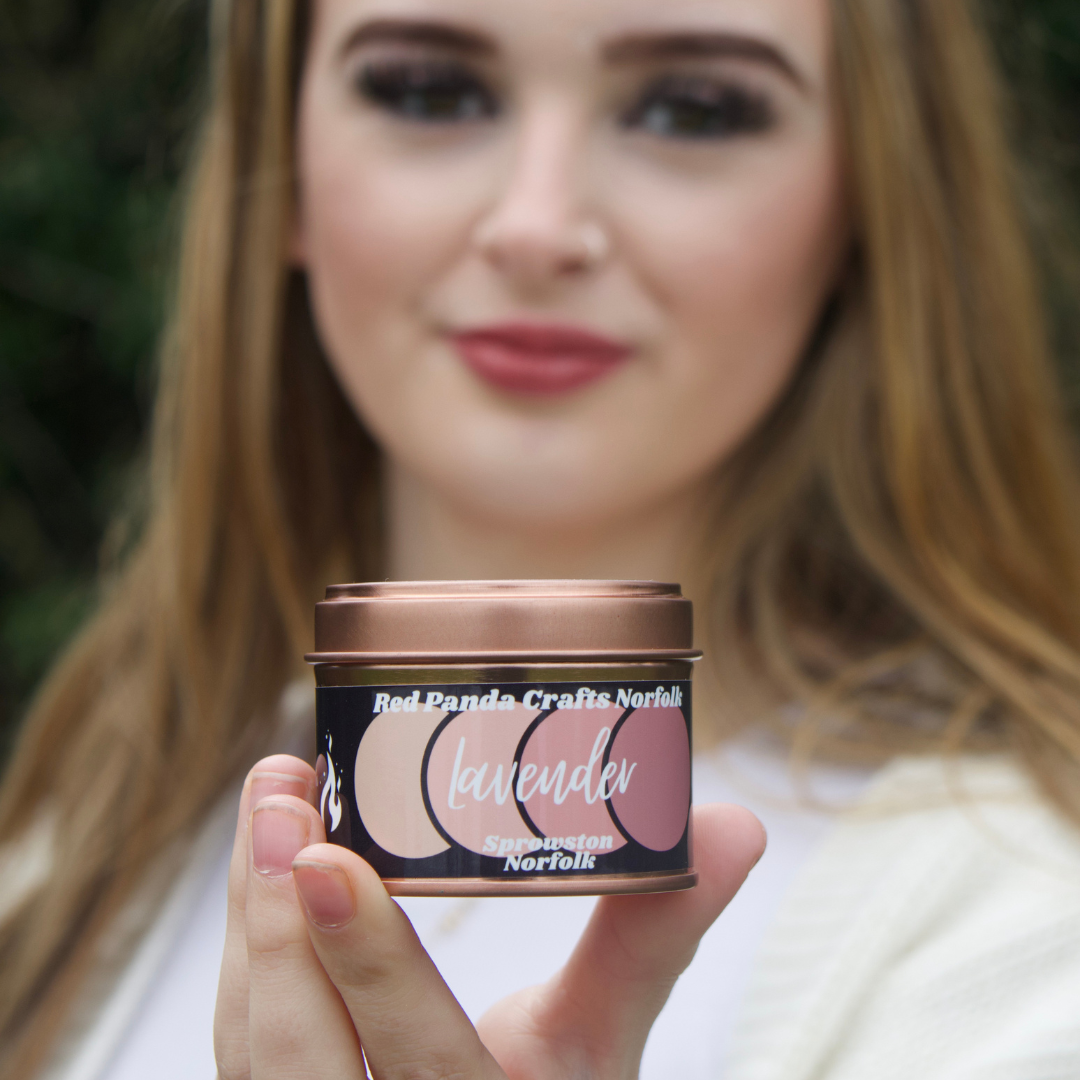Lavender Hand-poured & luxury Soy Candle Tin