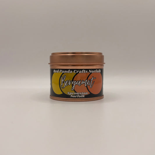 Bergamot Hand-poured & luxury Soy Candle Tin