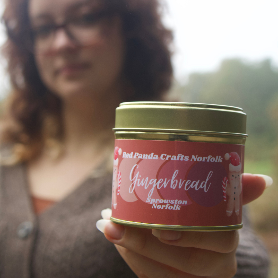 Gingerbread - Big Gold Candle Tin - Christmas Special Edition