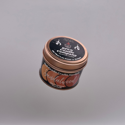 Sandalwood Hand-poured & luxury Soy Candle Tin
