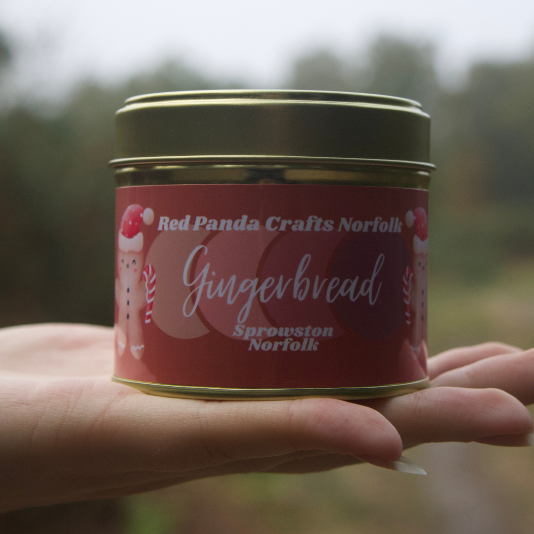 Gingerbread - Big Gold Candle Tin - Christmas Special Edition