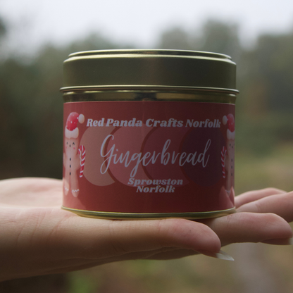 Gingerbread - Big Gold Candle Tin - Christmas Special Edition