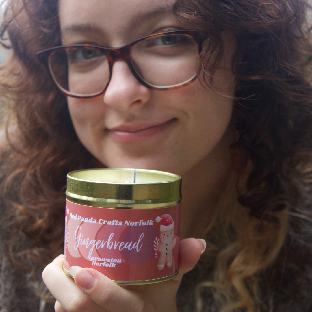Gingerbread - Big Gold Candle Tin - Christmas Special Edition