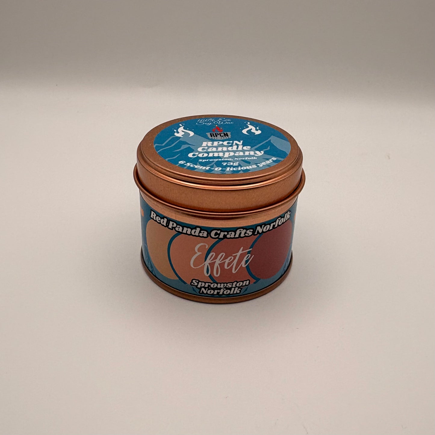 6 Years Anniversary Soy Candle Tin