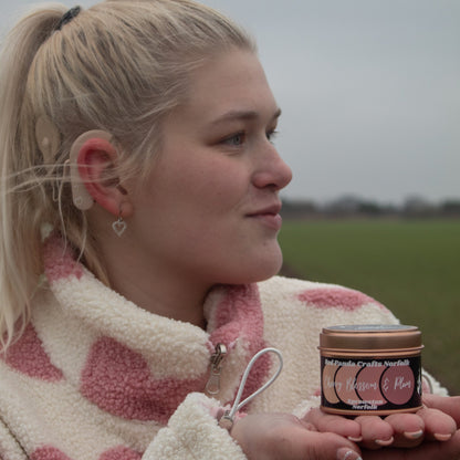 Cherry Blossom & Plum | Hand-poured & luxury Soy Candle Tin