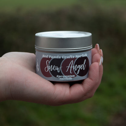 Snow Angel Hand-poured & luxury Soy Candle Tin