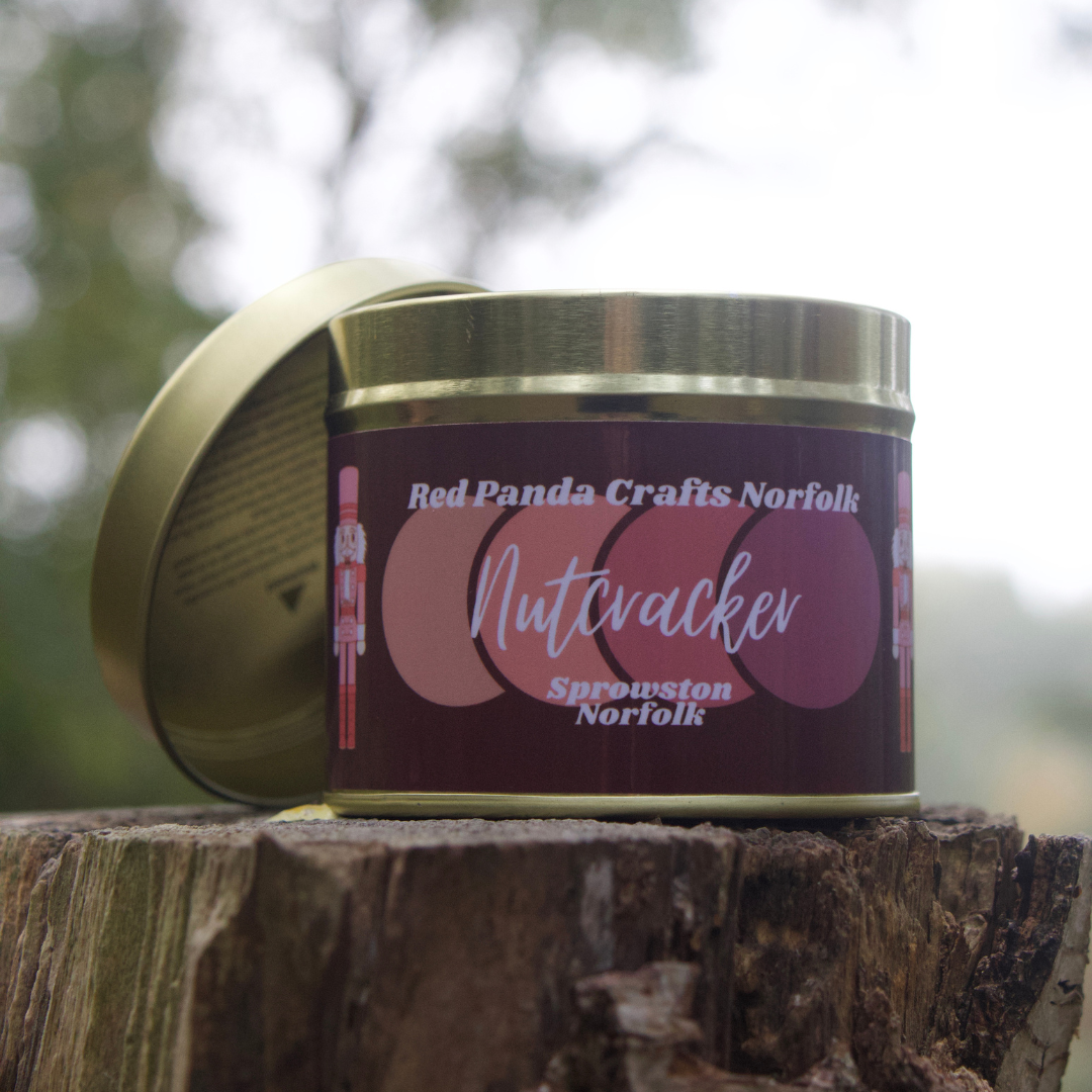 Nutcracker - Big Gold Candle Tin - Christmas Special Edition