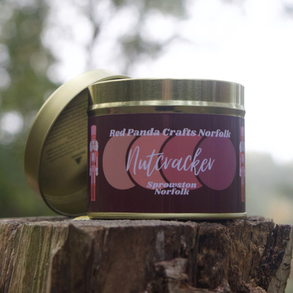 Nutcracker - Big Gold Candle Tin - Christmas Special Edition