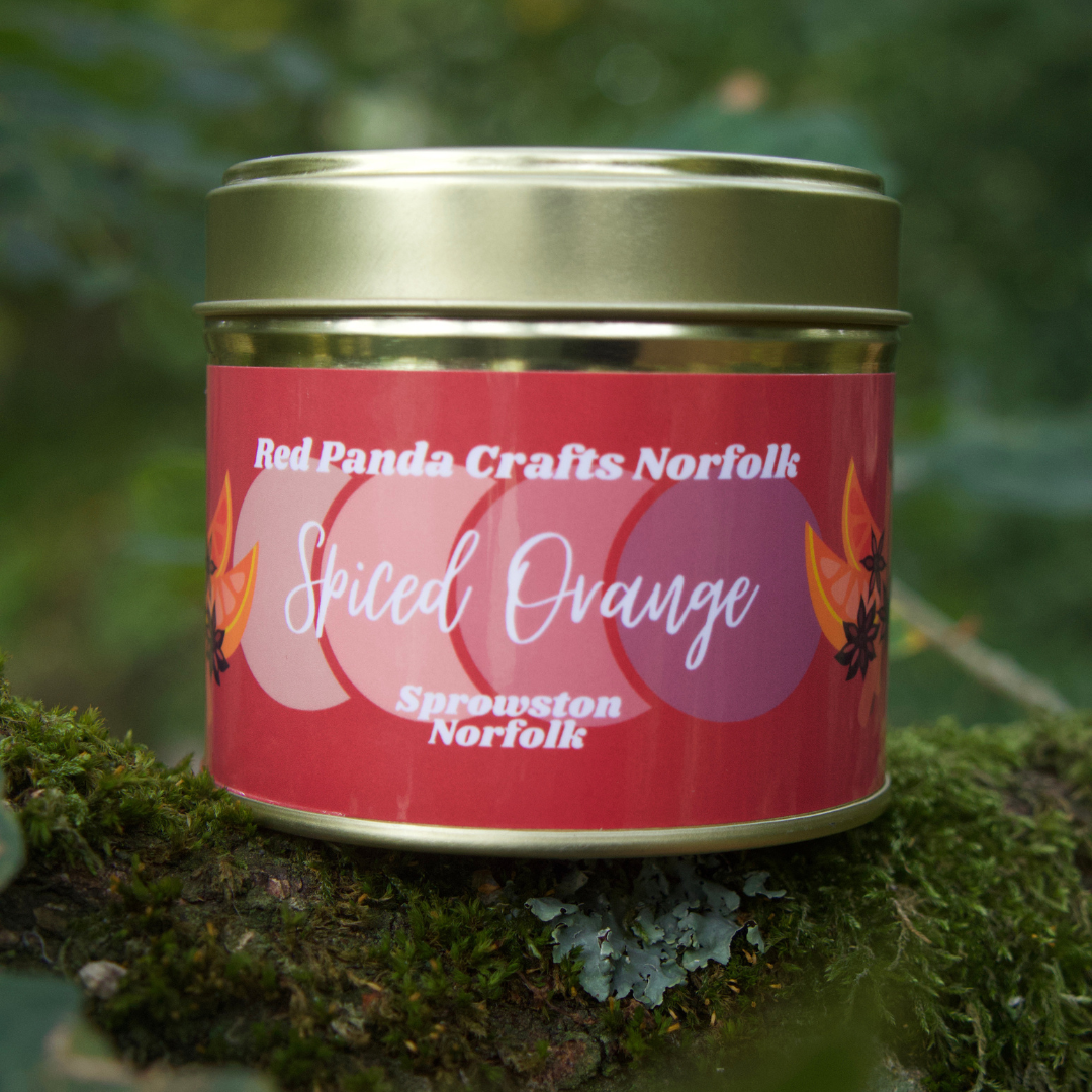 Spiced Orange - Big Gold Candle Tin - Christmas Special Edition