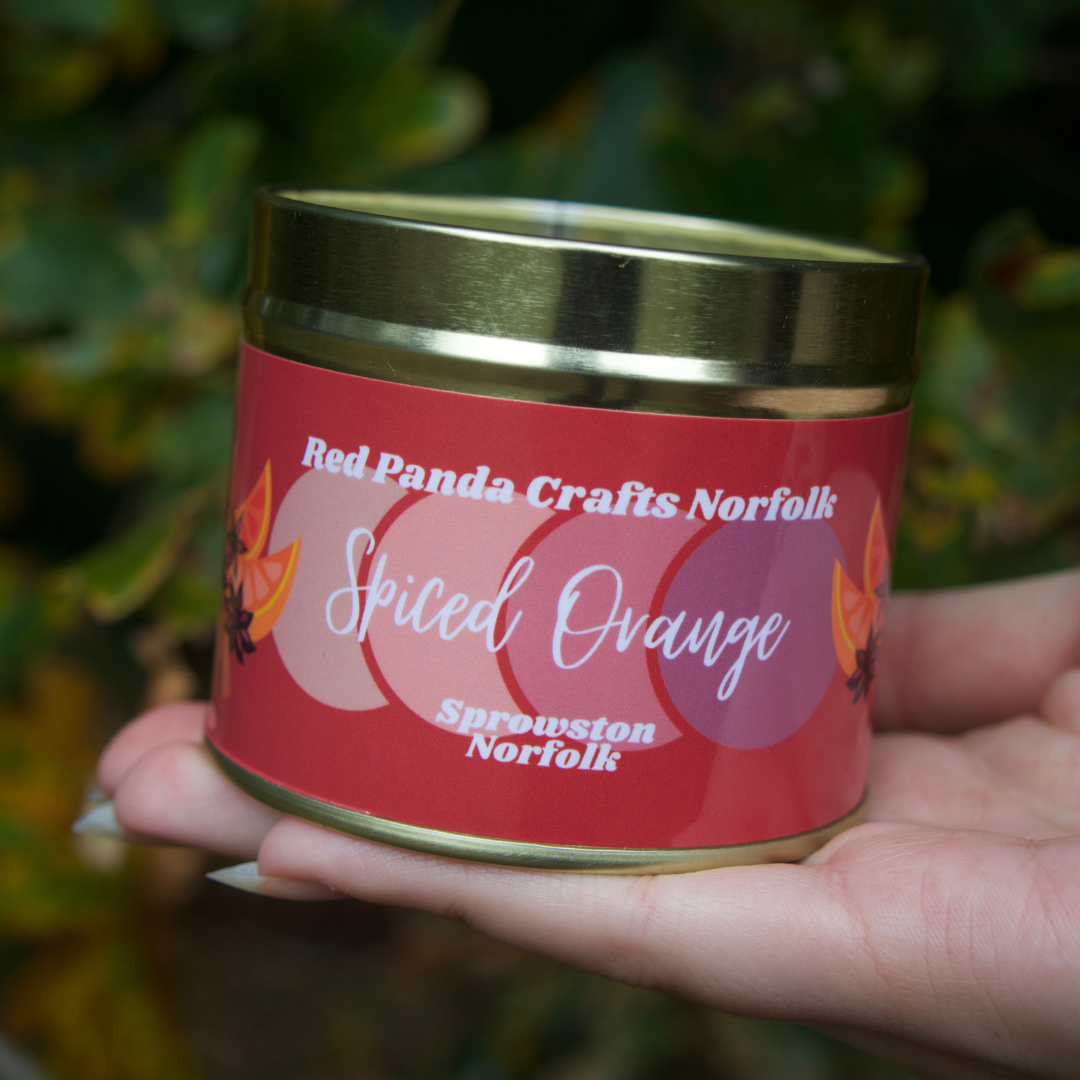 Spiced Orange - Big Gold Candle Tin - Christmas Special Edition