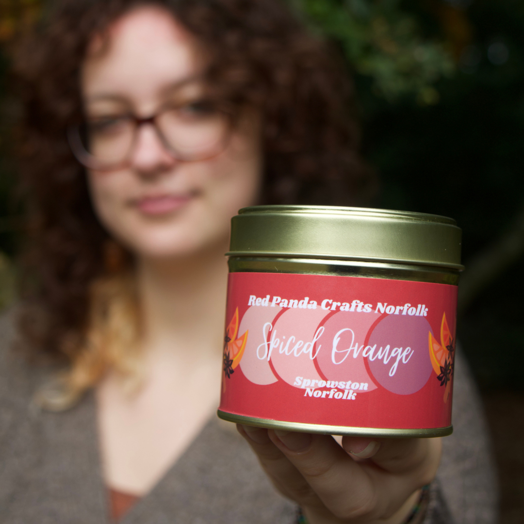Spiced Orange - Big Gold Candle Tin - Christmas Special Edition