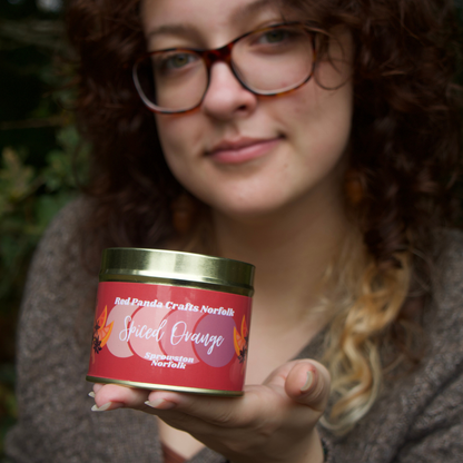 Spiced Orange - Big Gold Candle Tin - Christmas Special Edition