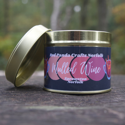 Mulled Wine - Big Gold Candle Tin - Christmas Special Edition